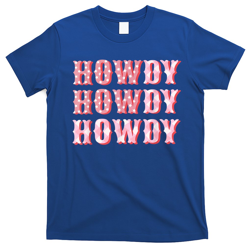 Howdy Cowgirl Boots Bling Women Cute Western Country T-Shirt