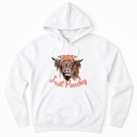 Highland Cow Bandana Just Peachy Western Country Peach Lover Hoodie