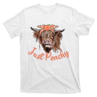 Highland Cow Bandana Just Peachy Western Country Peach Lover T-Shirt