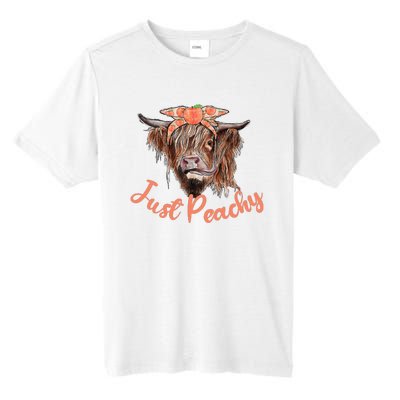 Highland Cow Bandana Just Peachy Western Country Peach Lover Tall Fusion ChromaSoft Performance T-Shirt