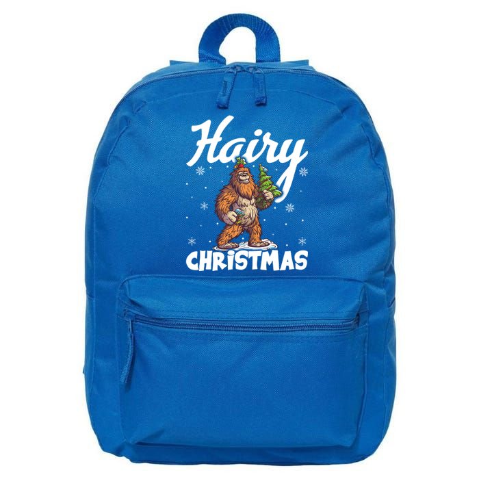 Hairy Christmas Bigfoot Sasquatch Santa Bigfoot Christmas Cool Gift 16 in Basic Backpack