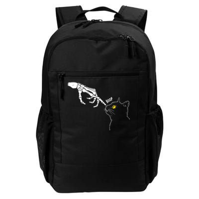 Halloween Cat Black Lover Skeleton Hand Boop Daily Commute Backpack