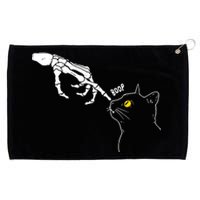 Halloween Cat Black Lover Skeleton Hand Boop Grommeted Golf Towel