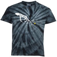 Halloween Cat Black Lover Skeleton Hand Boop Kids Tie-Dye T-Shirt