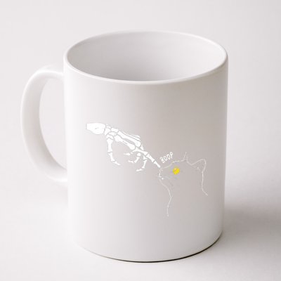 Halloween Cat Black Lover Skeleton Hand Boop Coffee Mug