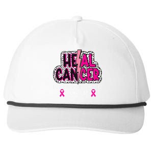 Heal Cancer Believe God Christian Breast Cancer Awareness Snapback Five-Panel Rope Hat