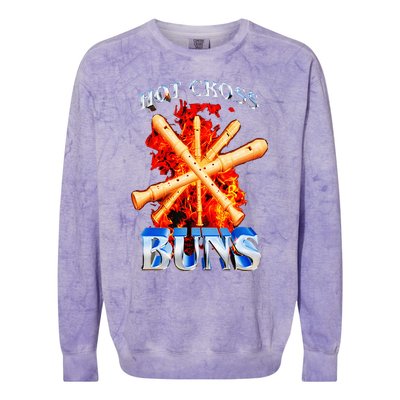 Hot Cross Buns Colorblast Crewneck Sweatshirt