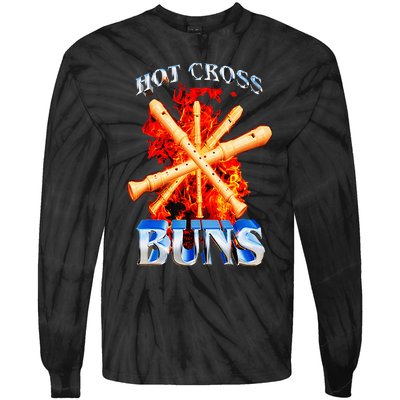 Hot Cross Buns Tie-Dye Long Sleeve Shirt