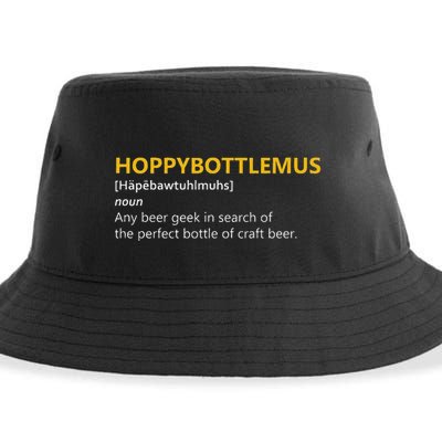 Hoppybottlemus Craft Beer Hops Sustainable Bucket Hat