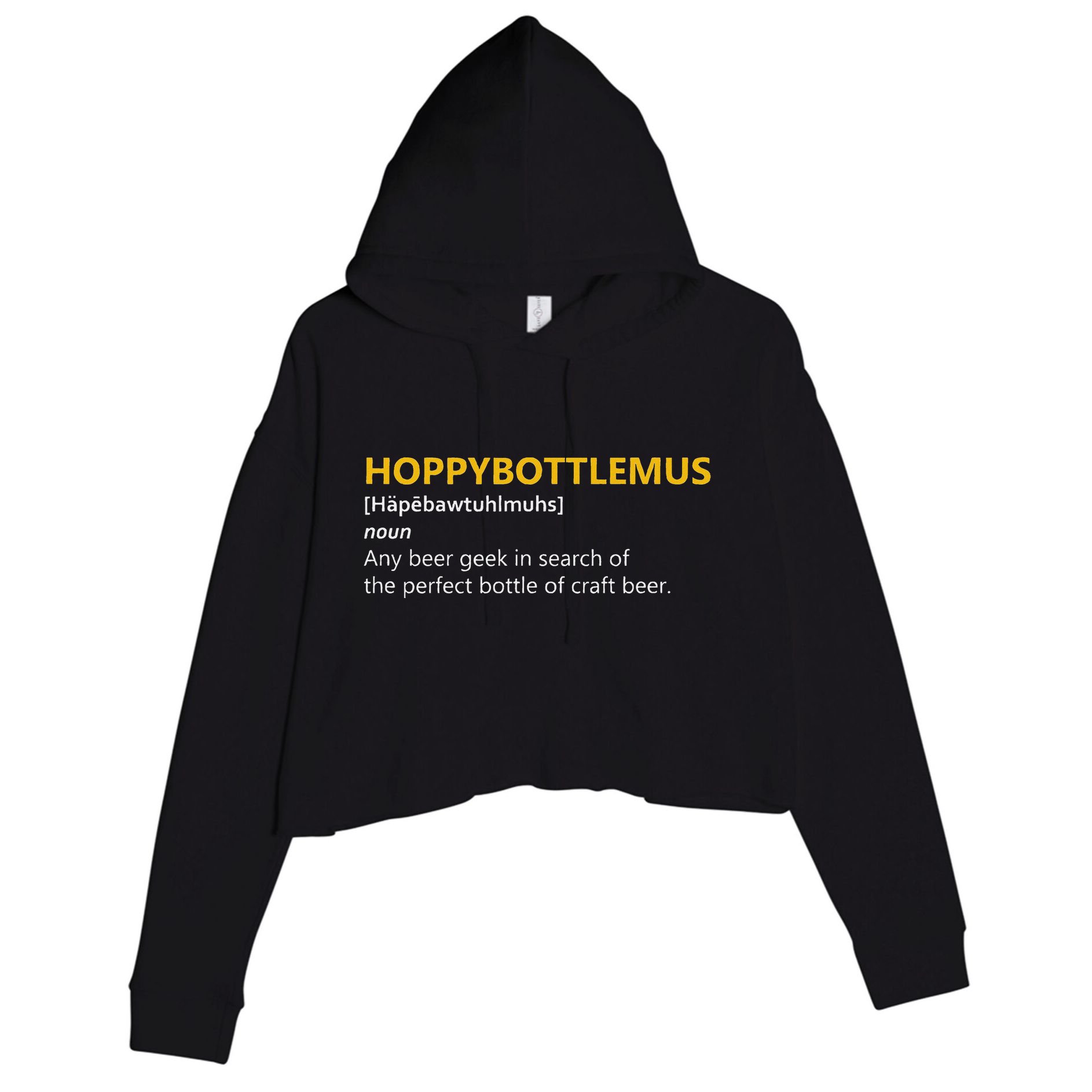 Hoppybottlemus Craft Beer Hops Crop Fleece Hoodie