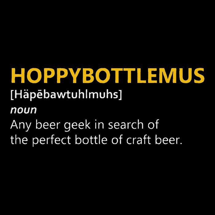 Hoppybottlemus Craft Beer Hops Cropped Pullover Crew