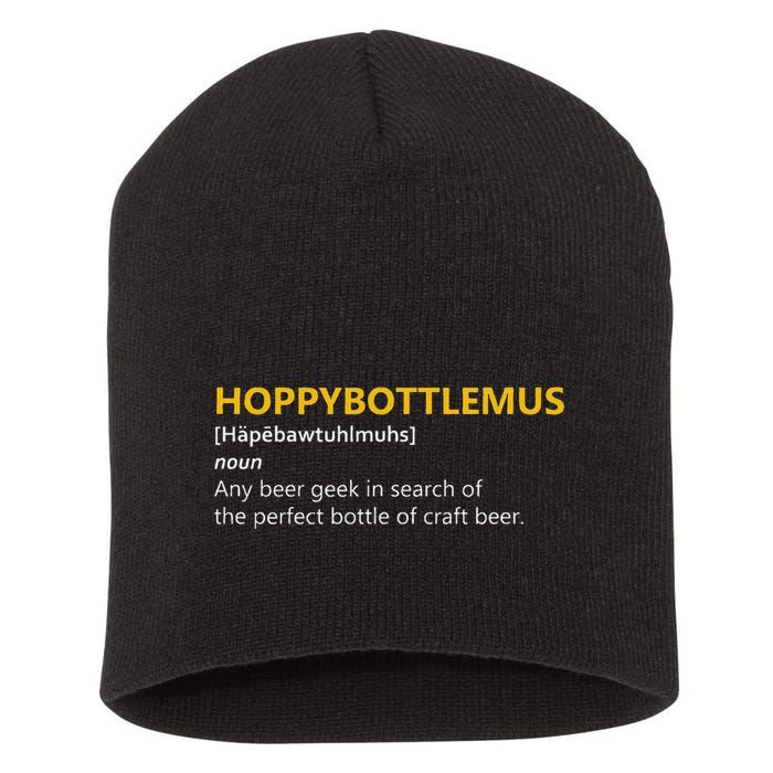 Hoppybottlemus Craft Beer Hops Short Acrylic Beanie