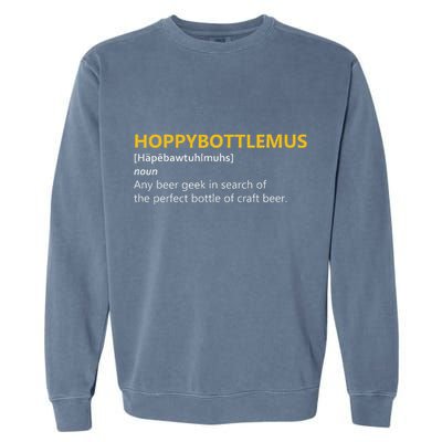 Hoppybottlemus Craft Beer Hops Garment-Dyed Sweatshirt