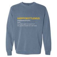 Hoppybottlemus Craft Beer Hops Garment-Dyed Sweatshirt