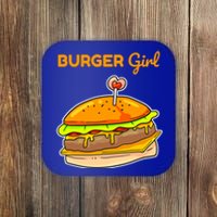 Hamburger Cheeseburger Burger Funny Fast Food Gift Coaster