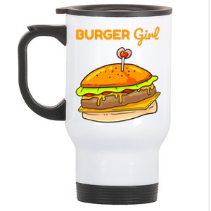 Hamburger Cheeseburger Burger Funny Fast Food Gift Stainless Steel Travel Mug