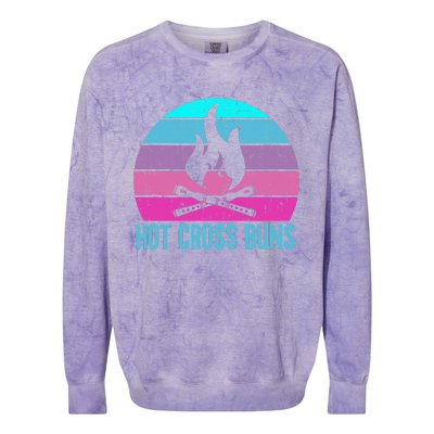 Hot Cross Buns Colorblast Crewneck Sweatshirt