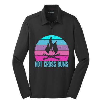 Hot Cross Buns Silk Touch Performance Long Sleeve Polo