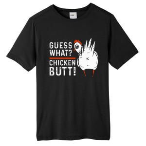 Hilarious Chicken Butt Joke! White Design Tall Fusion ChromaSoft Performance T-Shirt