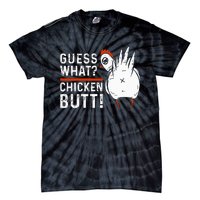 Hilarious Chicken Butt Joke! White Design Tie-Dye T-Shirt