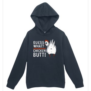 Hilarious Chicken Butt Joke! White Design Urban Pullover Hoodie