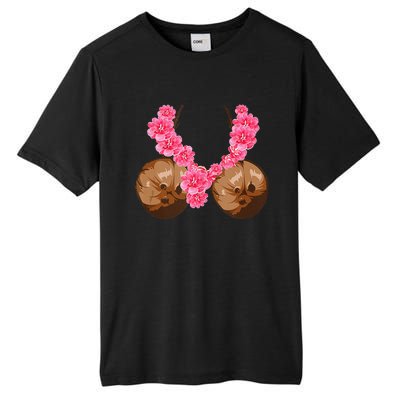 Hawaiian Coconut Bra Cool Halloween Flowery Tall Fusion ChromaSoft Performance T-Shirt