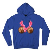 Hawaiian Coconut Bra Cool Halloween Flowery Hoodie