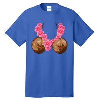 Hawaiian Coconut Bra Cool Halloween Flowery Tall T-Shirt