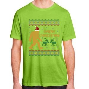 Hairy Christmas Bigfoot Santa Claus Ugly Christmas Cute Gift Adult ChromaSoft Performance T-Shirt