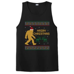 Hairy Christmas Bigfoot Santa Claus Ugly Christmas Cute Gift PosiCharge Competitor Tank