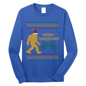 Hairy Christmas Bigfoot Santa Claus Ugly Christmas Cute Gift Long Sleeve Shirt