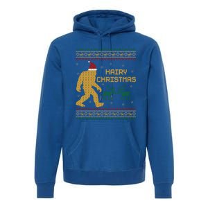 Hairy Christmas Bigfoot Santa Claus Ugly Christmas Cute Gift Premium Hoodie