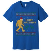 Hairy Christmas Bigfoot Santa Claus Ugly Christmas Cute Gift Premium T-Shirt