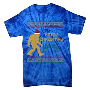 Hairy Christmas Bigfoot Santa Claus Ugly Christmas Cute Gift Tie-Dye T-Shirt