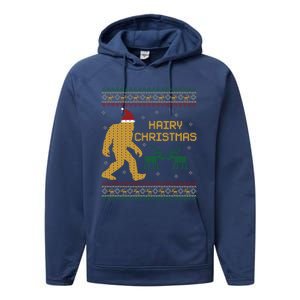 Hairy Christmas Bigfoot Santa Claus Ugly Christmas Cute Gift Performance Fleece Hoodie