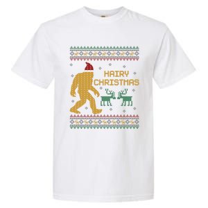 Hairy Christmas Bigfoot Santa Claus Ugly Christmas Cute Gift Garment-Dyed Heavyweight T-Shirt