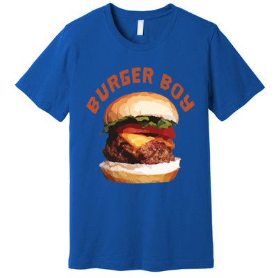 Hamburger Cheeseburger Burger Funny Fast Food Gift Premium T-Shirt