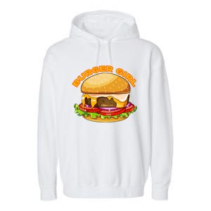 Hamburger Cheeseburger Burger Funny Fast Food Gift Garment-Dyed Fleece Hoodie