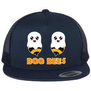 Halloween Costume Boo Bees Gift Flat Bill Trucker Hat