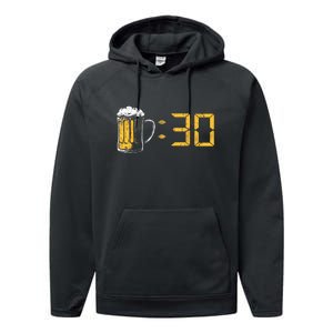 Homebrewers Craft Beer Birthday Beer 30 Drinking Party Gift Performance Fleece Hoodie