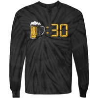 Homebrewers Craft Beer Birthday Beer 30 Drinking Party Gift Tie-Dye Long Sleeve Shirt