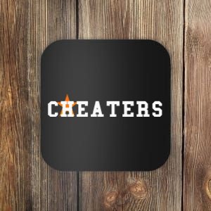 Houston Cheaters Baseball Sign Stealing Gift Coaster