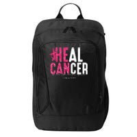 Heal Cancer Believe God Christian Breast Cancer Awareness City Backpack