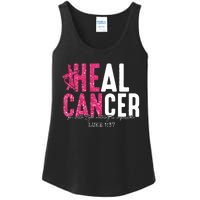 Heal Cancer Believe God Christian Breast Cancer Awareness Ladies Essential Tank