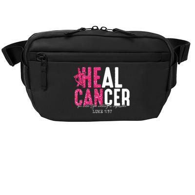 Heal Cancer Believe God Christian Breast Cancer Awareness Crossbody Pack