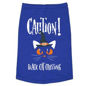 Halloween Caution Black Cat Crossing Classic Design Funny Gift Doggie Tank