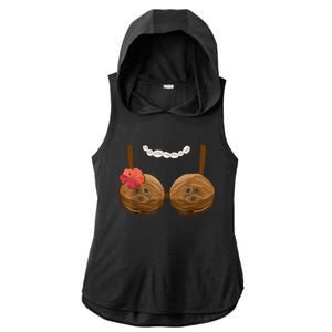 Halloween Coconut Bra Costume Coconut Halloween Ladies PosiCharge Tri-Blend Wicking Draft Hoodie Tank