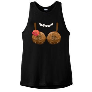 Halloween Coconut Bra Costume Coconut Halloween Ladies PosiCharge Tri-Blend Wicking Tank