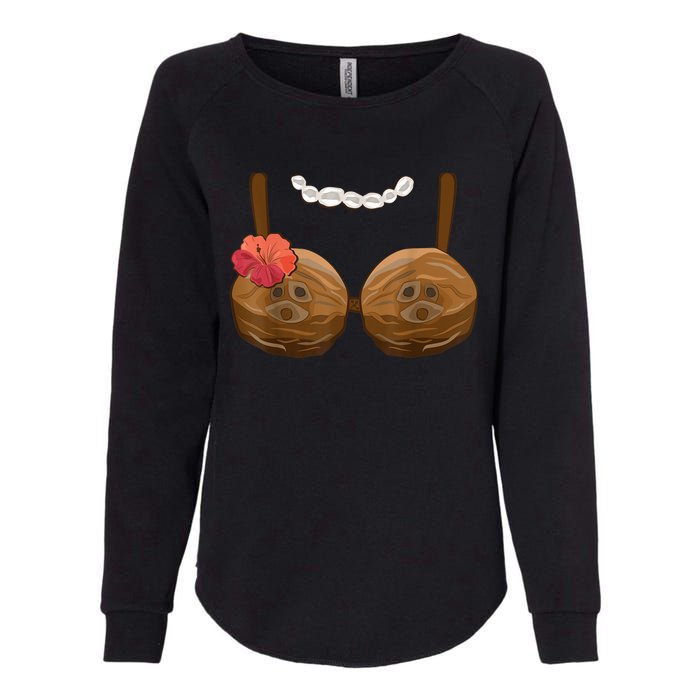 Halloween Coconut Bra Costume Coconut Halloween Womens California Wash Sweatshirt