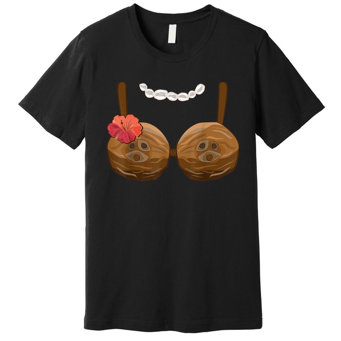 Halloween Coconut Bra Costume Coconut Halloween Premium T-Shirt